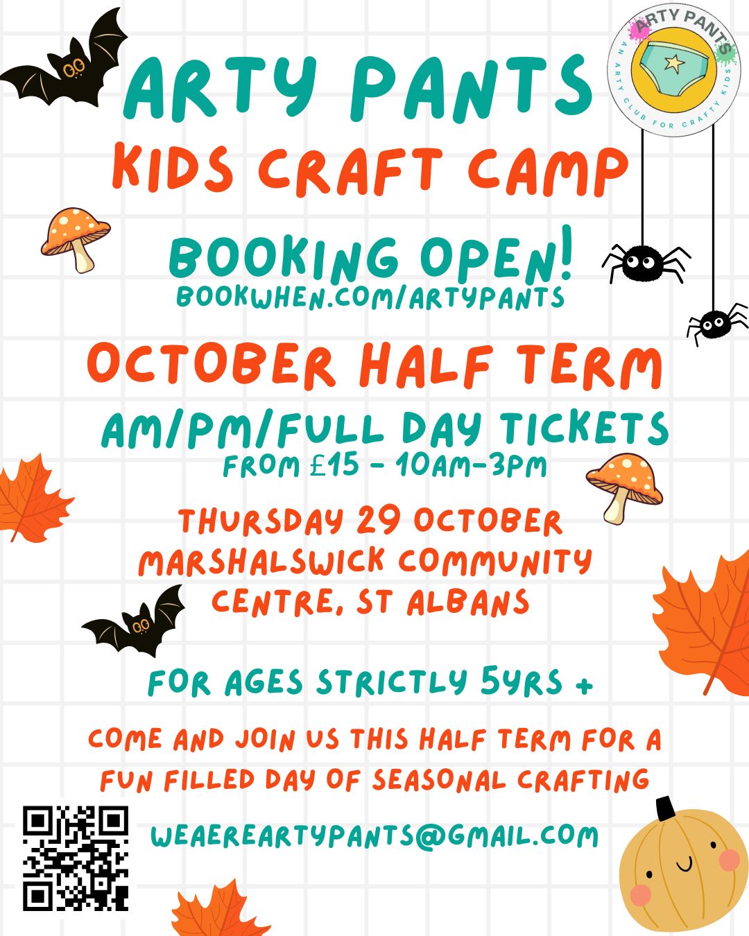 Arty Pants October Half Term Craft Camp