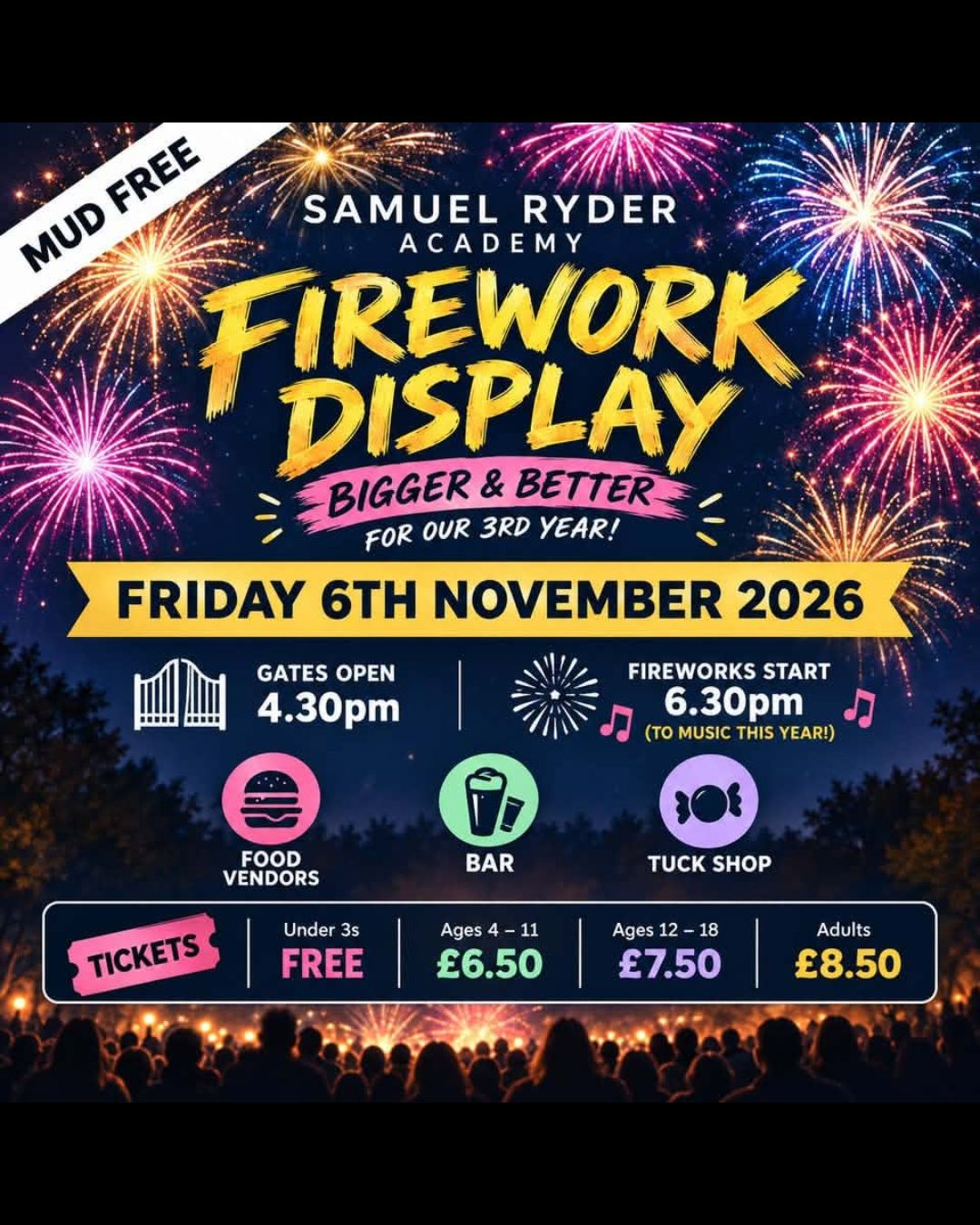 Samuel Ryder Academy PTA Fireworks Display